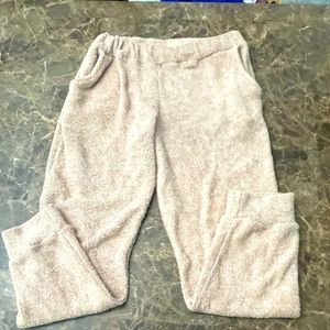 Ladies fuzzy sweatpants